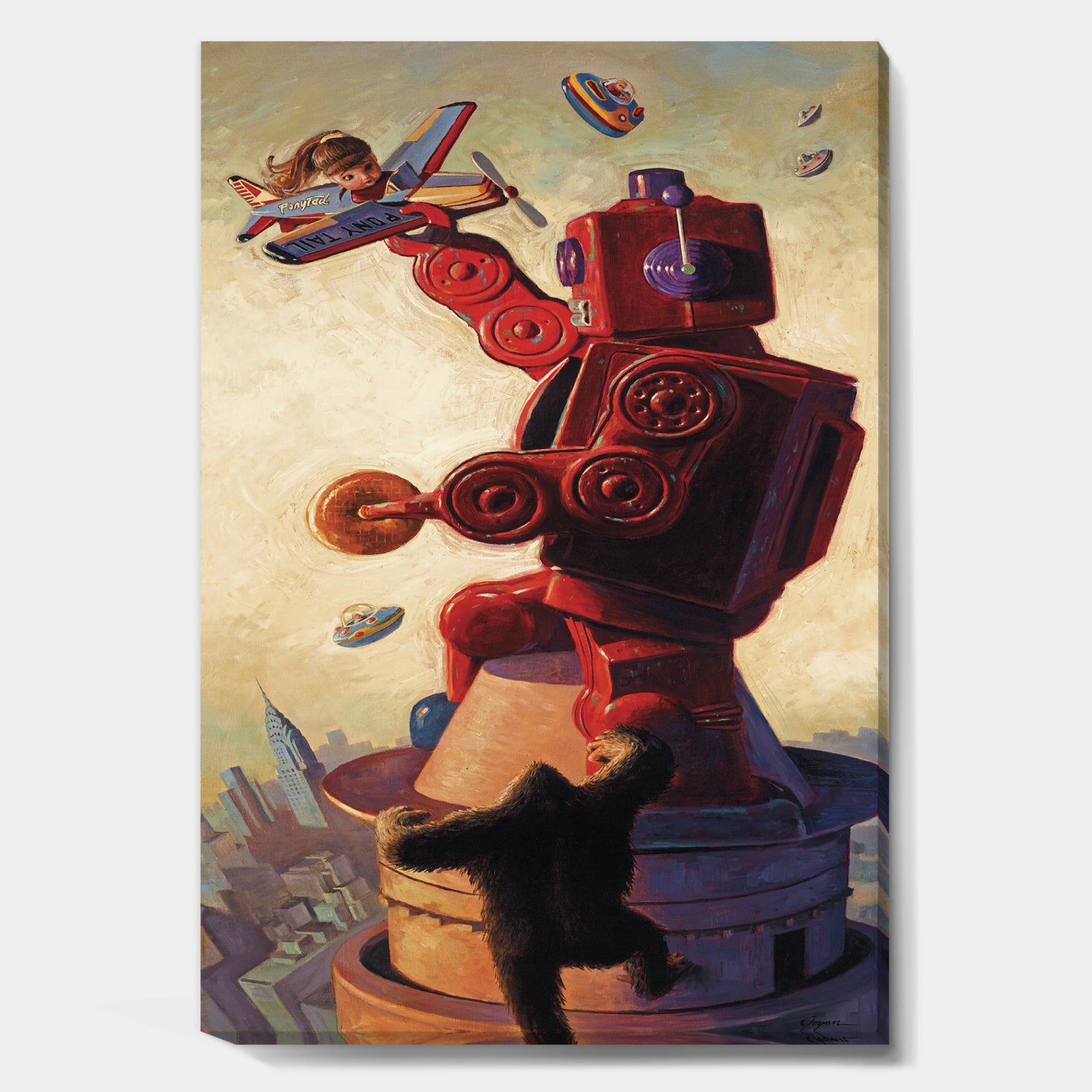 King Kong Robot - Modern & Contemporary Premium Canvas Wall Art