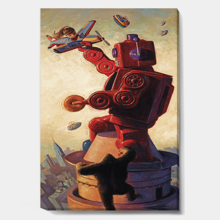 King Kong Robot - Modern & Contemporary Premium Canvas Wall Art