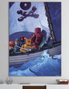 Robo Pirates CMYK - Modern & Contemporary Canvas Wall Art