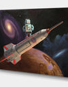 Rocket Surfer - Modern & Contemporary Canvas Art Print