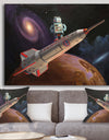 Rocket Surfer - Modern & Contemporary Canvas Art Print