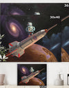 Rocket Surfer - Modern & Contemporary Canvas Art Print