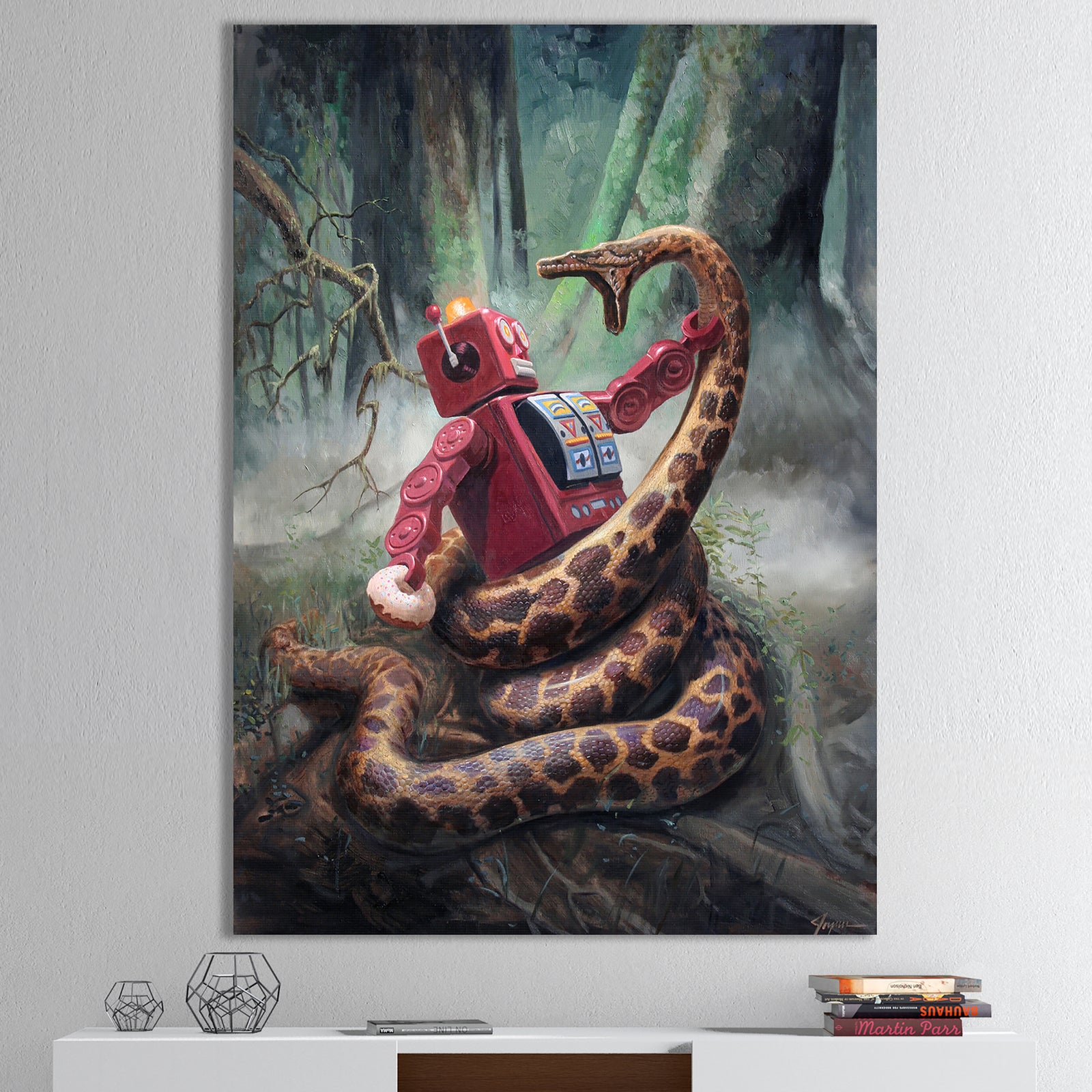 Snakefight - Modern & Contemporary Canvas Artwork