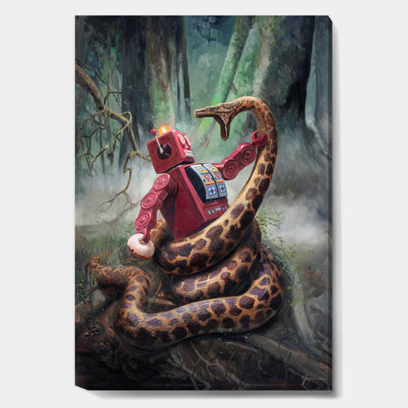 Snakefight - Modern & Contemporary Canvas Artwork