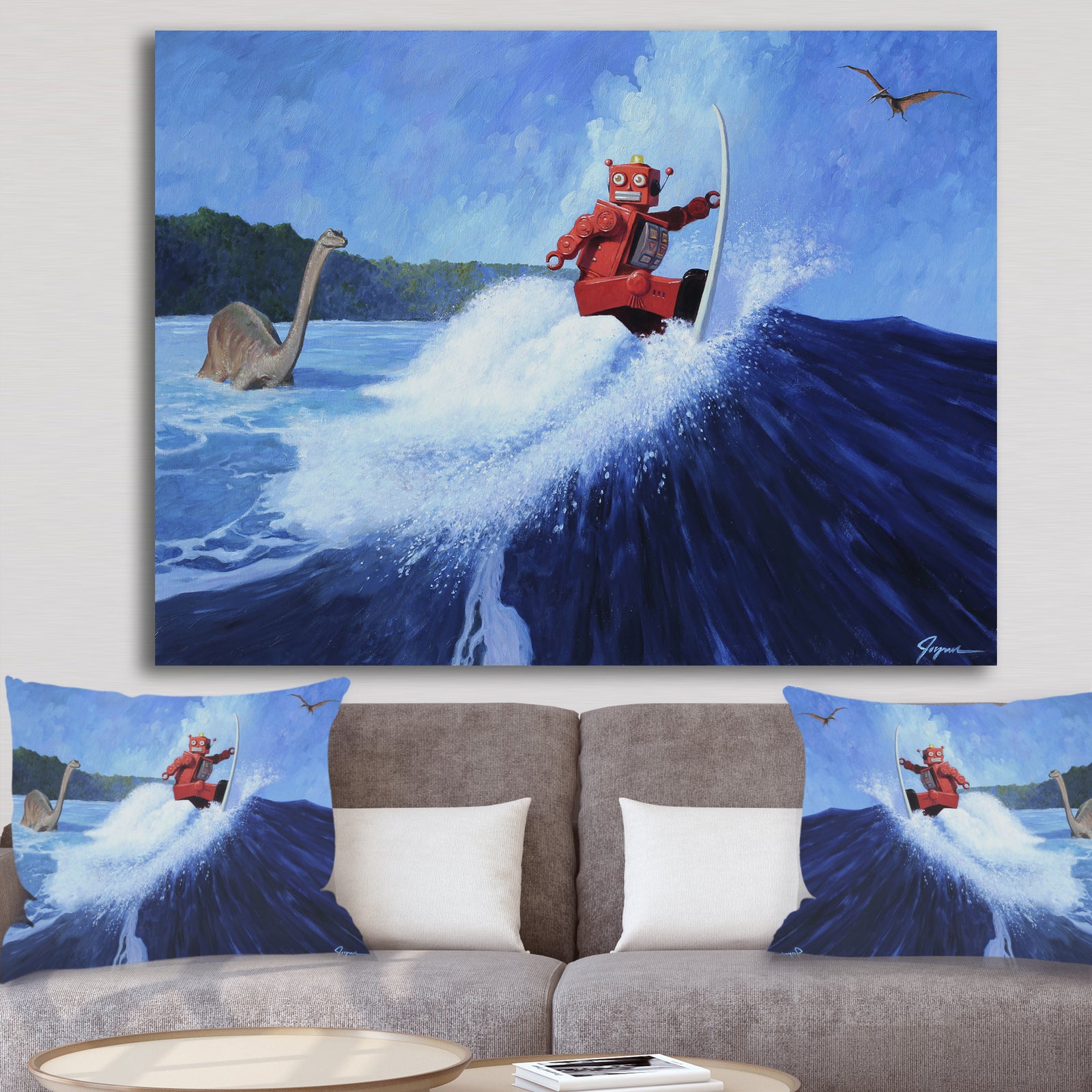Surfer Joe - Modern & Contemporary Premium Canvas Wall Art