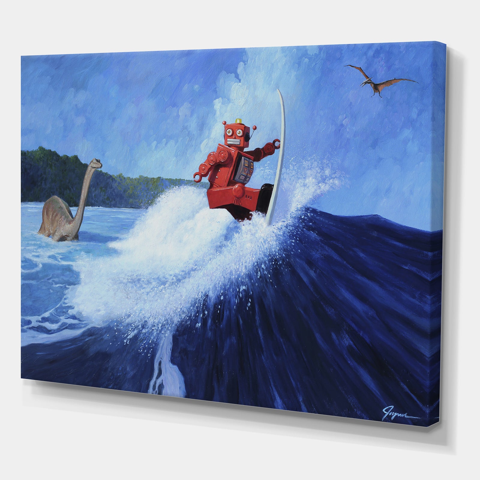 Surfer Joe - Modern & Contemporary Premium Canvas Wall Art
