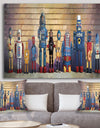 Robots Line Up Usual Suspects I - Modern & Contemporary Canvas Art Print