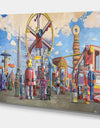 Fairgrounds - Modern & Contemporary Gallery-wrapped Canvas