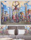 Fairgrounds - Modern & Contemporary Gallery-wrapped Canvas