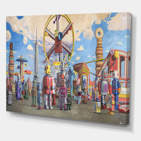 Fairgrounds - Modern & Contemporary Gallery-wrapped Canvas
