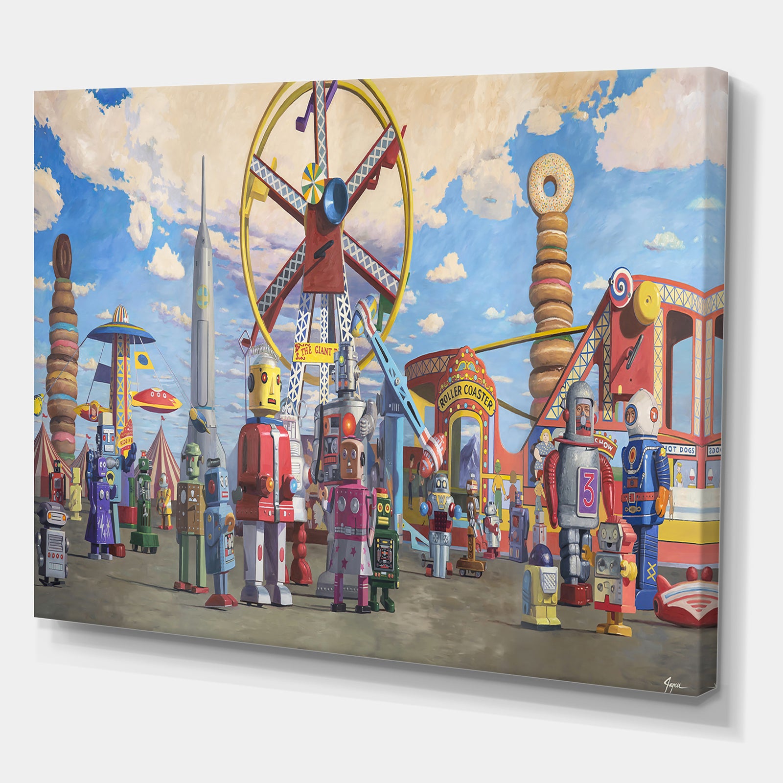 Fairgrounds - Modern & Contemporary Gallery-wrapped Canvas