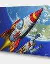 Space Patrol 2 - Modern & Contemporary Canvas Wall Art