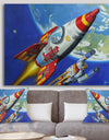 Space Patrol 2 - Modern & Contemporary Canvas Wall Art