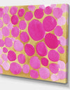 Pink Pebbles - Mid-Century Modern Canvas Art Print