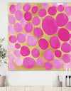 Pink Pebbles - Mid-Century Modern Canvas Art Print
