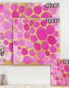 Pink Pebbles - Mid-Century Modern Canvas Art Print