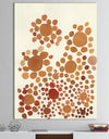 Terracota Petals Outburs - Mid-Century Modern Canvas Art Print