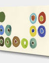 Circular Composition I - Mid-Century Modern Gallery-wrapped Canvas