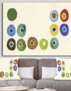 Circular Composition I - Mid-Century Modern Gallery-wrapped Canvas