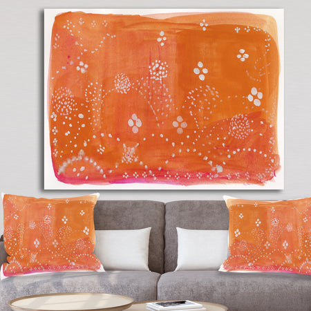Indian Orange Composition - Premium Canvas Wall Art