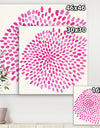 Pink Burst - Mid-Century Modern Canvas Wall Art