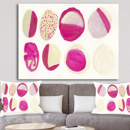 Circular Composition II - Mid-Century Modern Canvas Art Print