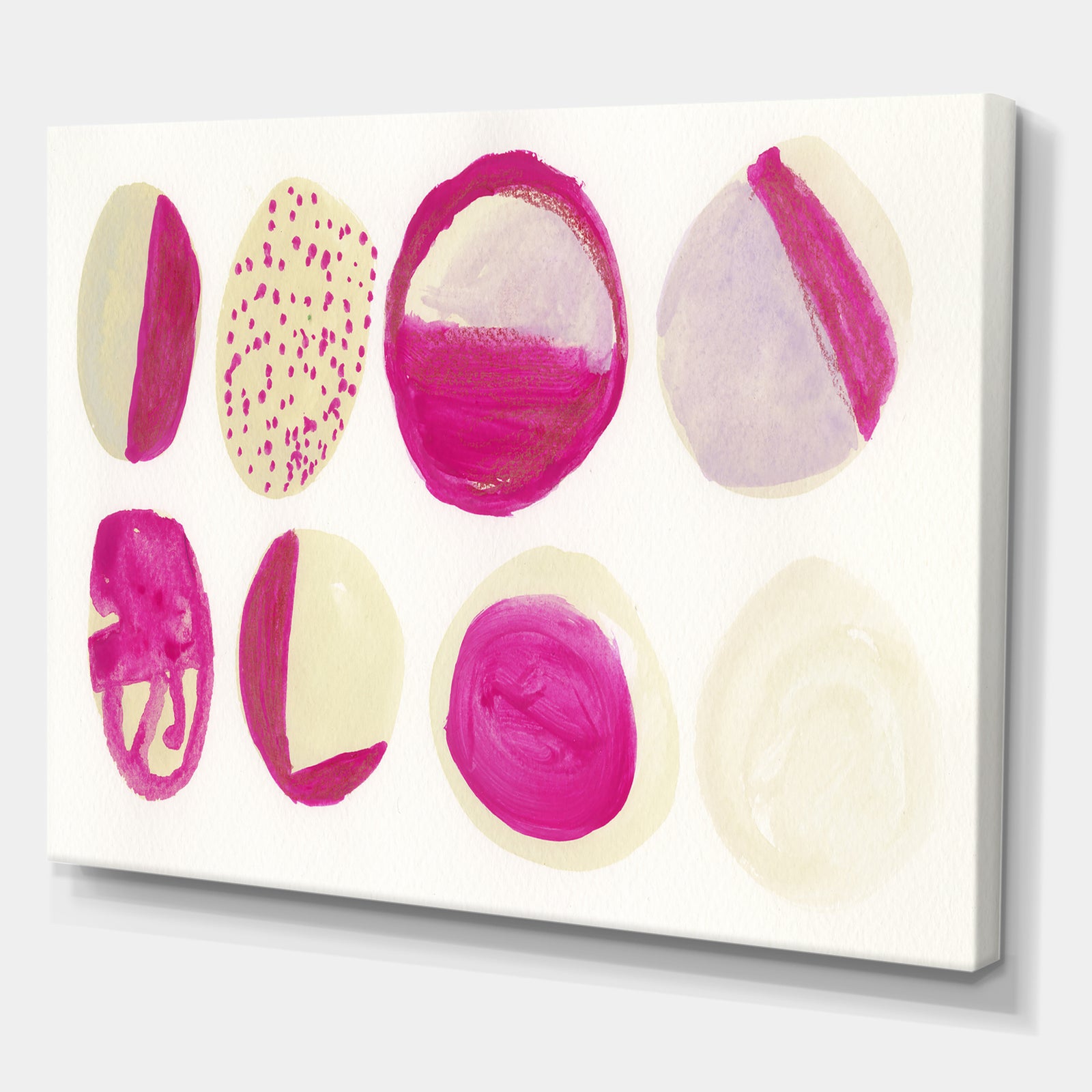 Circular Composition II - Mid-Century Modern Canvas Art Print