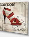 London Style - Fashion Canvas Artwork