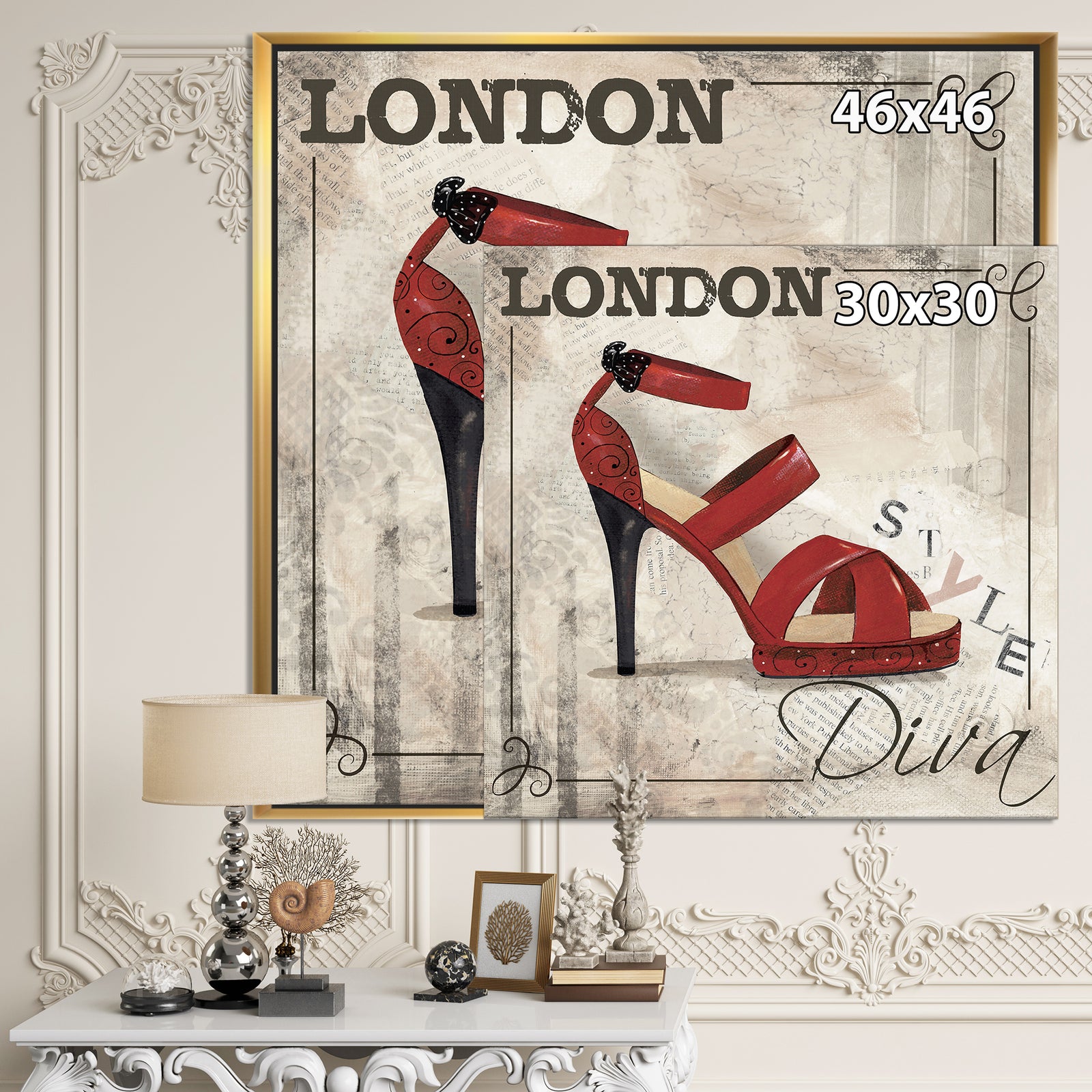 London Style - Fashion Canvas Artwork