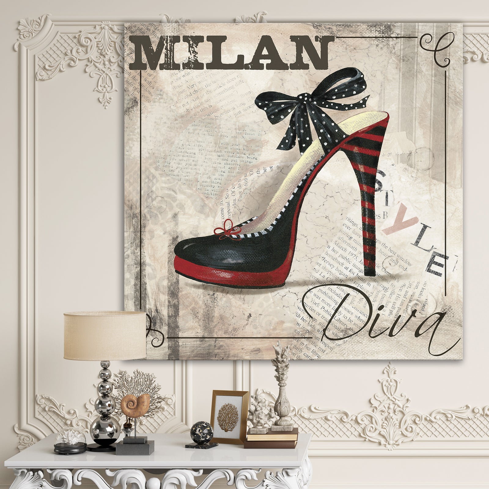 Milan Style - Fashion Premium Canvas Wall Art