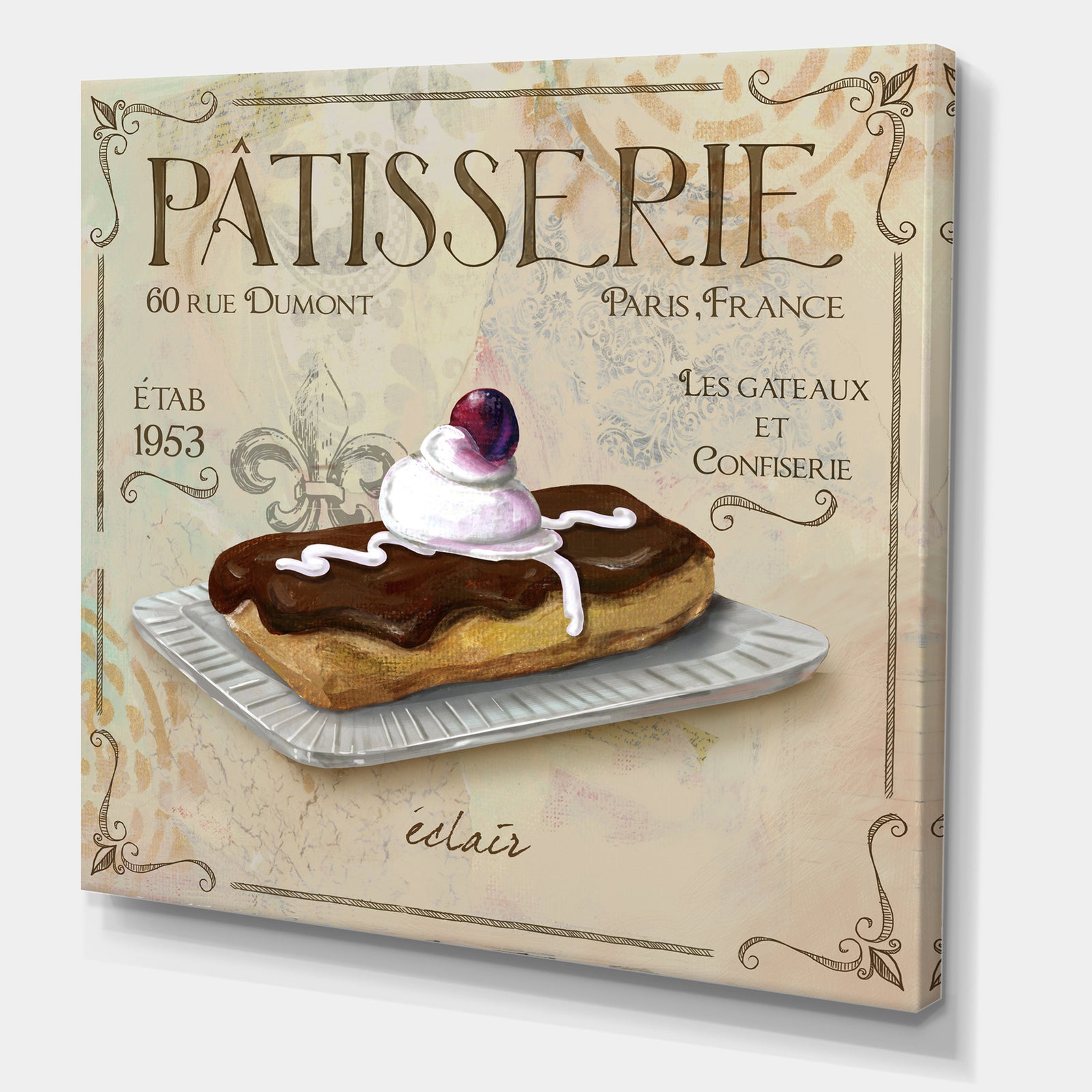Patisserie 3 - Cottage Gallery-wrapped Canvas