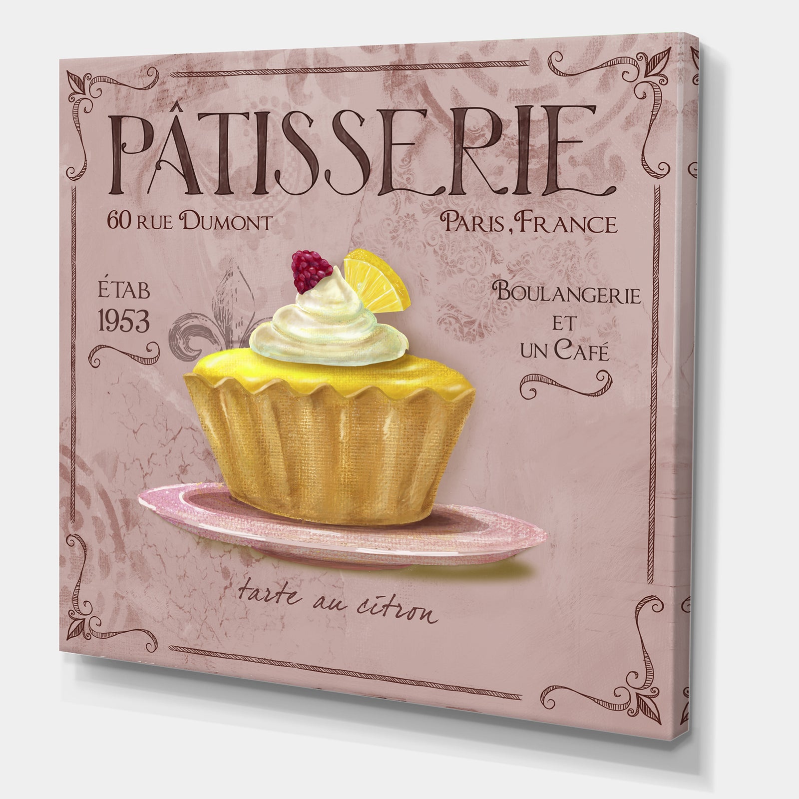 Patisserie 4 - Cottage Canvas Artwork