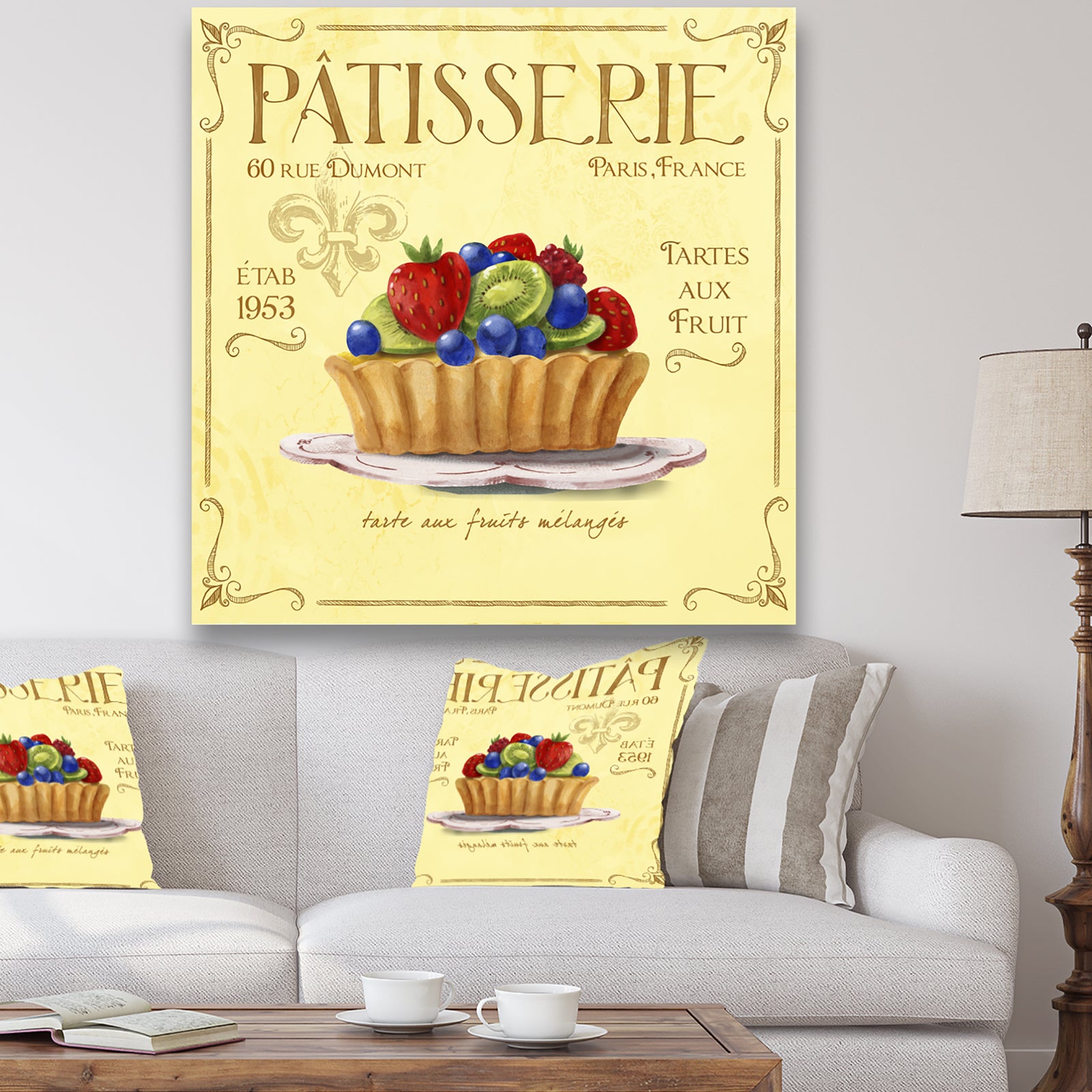 Patisserie 7 - Cottage Premium Canvas Wall Art