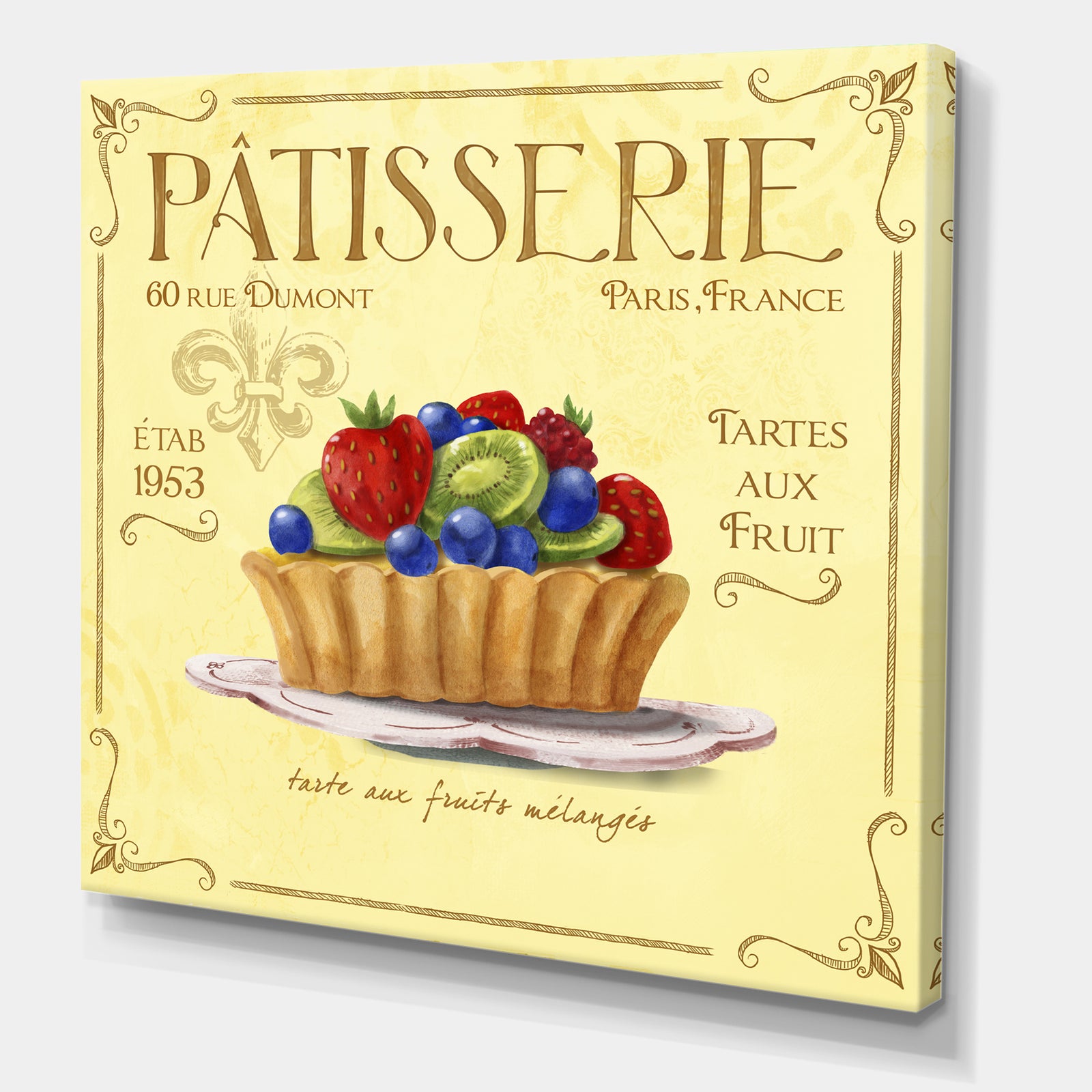 Patisserie 7 - Cottage Premium Canvas Wall Art