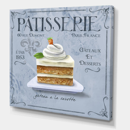 Patisserie 9 - Cottage Canvas Wall Art