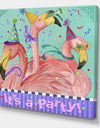 Flamingo Party - Modern & Contemporary Canvas Artwork