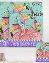 Flamingo Party - Modern & Contemporary Canvas Artwork