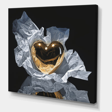 Heart Of Gold - Modern & Contemporary Canvas Wall Art