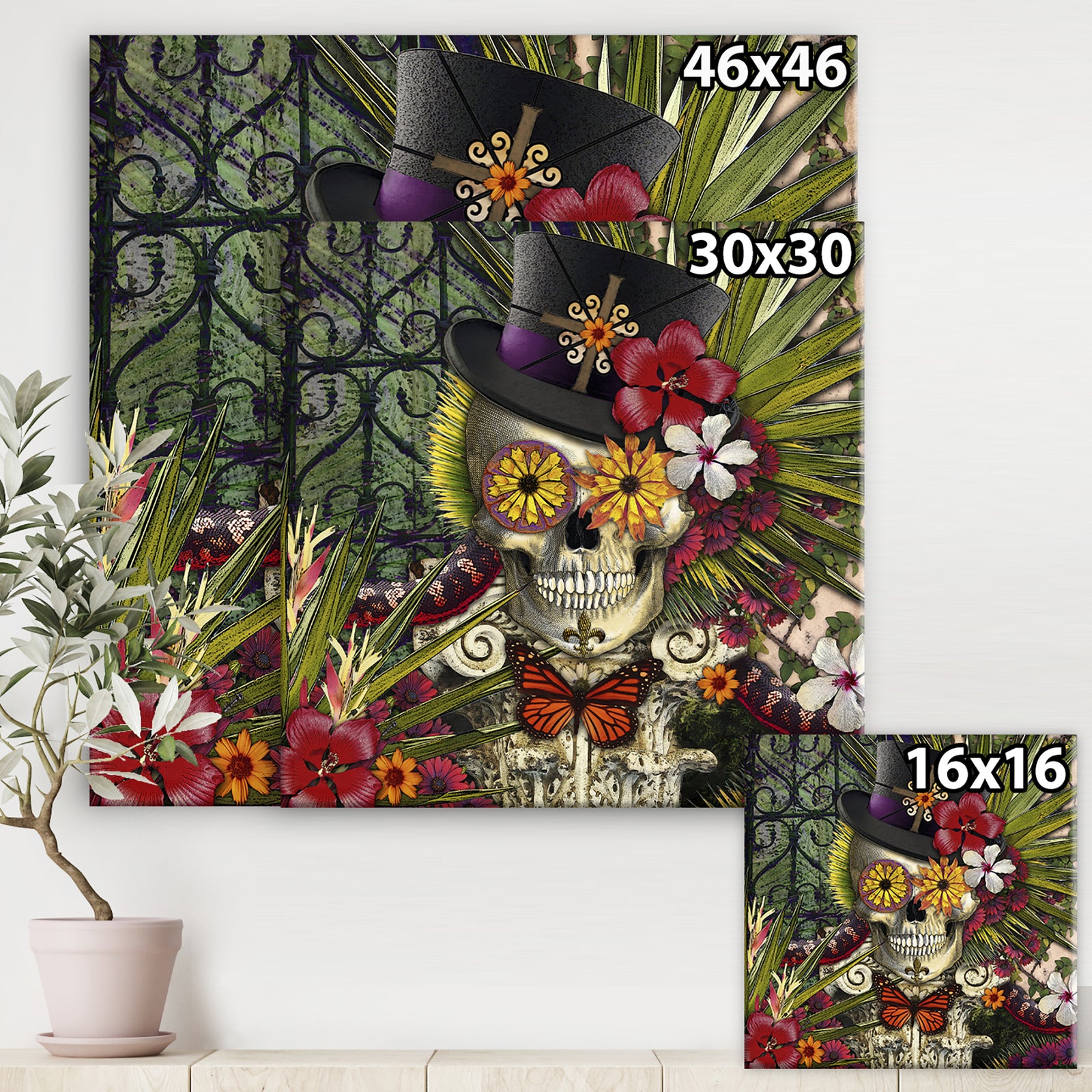 Baron in Bloom - Modern & Contemporary Canvas Art Print