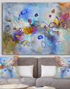 Energetic Dance Of Yellow And Blue - Gallery-wrapped Canvas