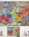 Blue And Yellow Color Spatters III - Modern & Contemporary Gallery-wrapped Canvas