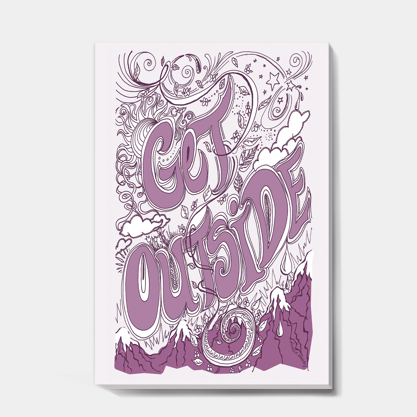 Get Outside - Cottage Gallery-wrapped Canvas