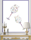 Crystal Paisley Wineglasses - Fashion Premium Canvas Wall Art