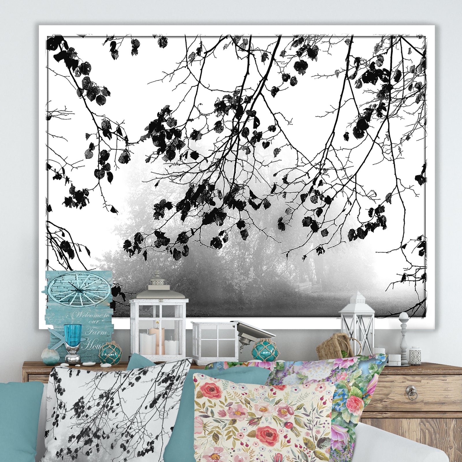 Overhang Design - Cottage Canvas Wall Art