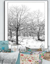 Silent Snow Fall - Cottage Canvas Artwork