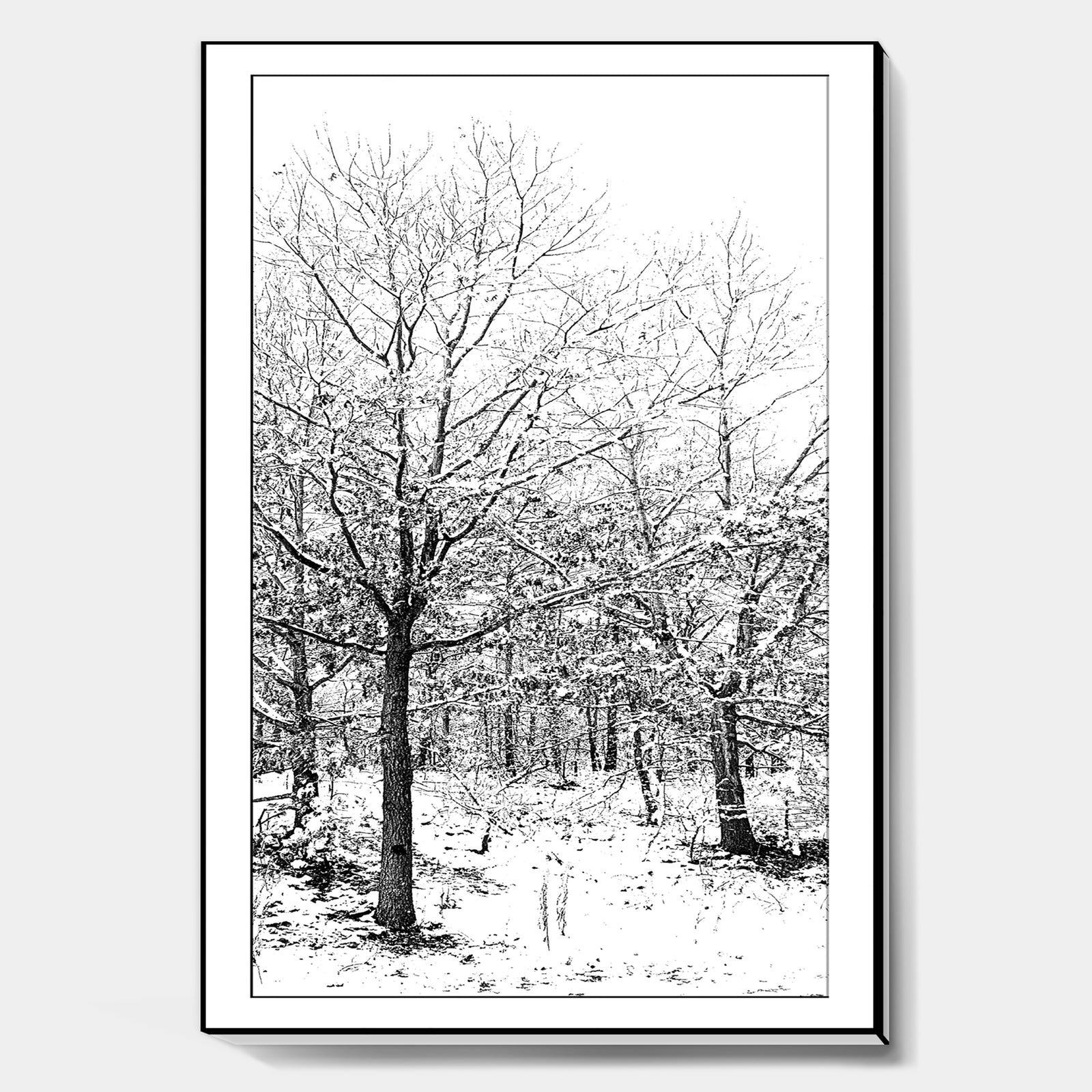 Silent Snow Fall - Cottage Canvas Artwork