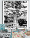 Tree In Reflection And Algea - Cottage Premium Canvas Wall Art