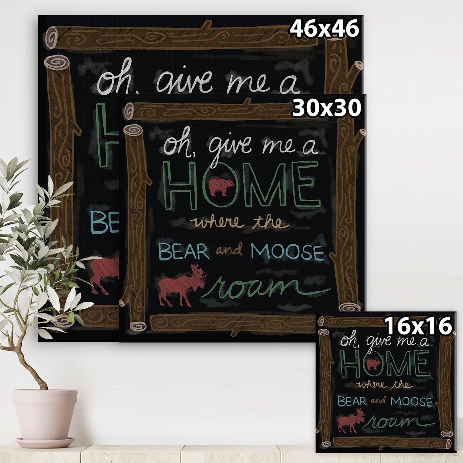 Chalk It Up 23 - Traditional Canvas Wall Art