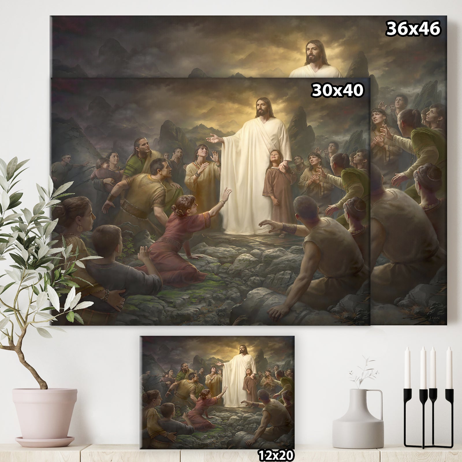 One Shepherd - Traditional Gallery-wrapped Canvas