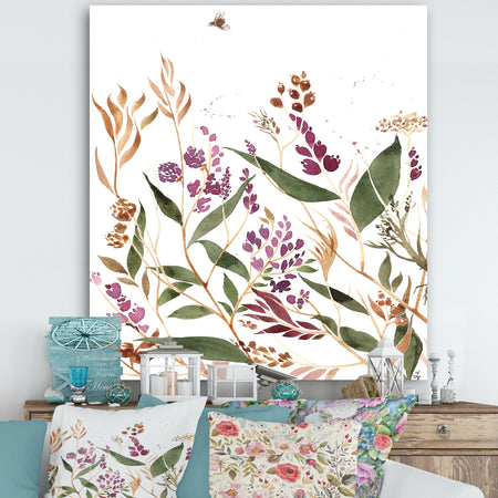 Meadow Flowers In The Afternoon III - Cottage Canvas Art Print